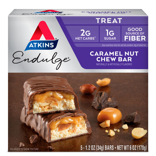 beet Omgeving Intiem Caramel Nut Chew Bar | Atkins