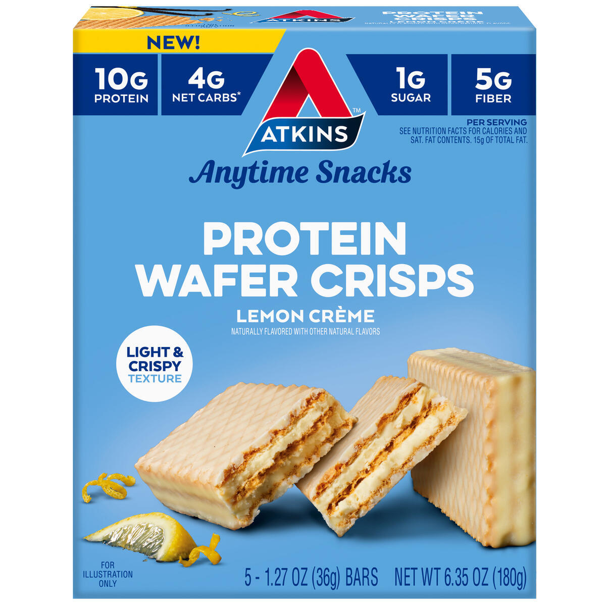 Atkins Lemon Creme Wafer Product